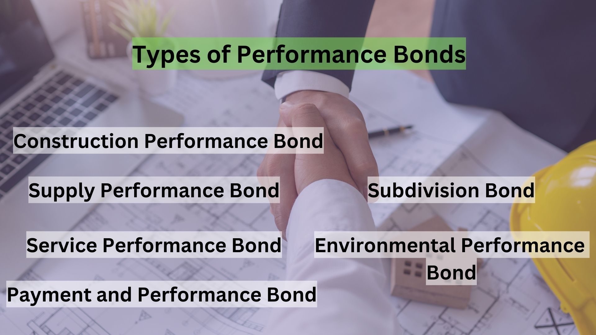Types of Performance Bonds